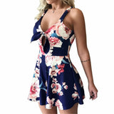 Fongt New Sexy Suspension Chest Bow With Printed Loose-Joined