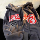Women Sweatshirts 2022 Autumn New Harajuku Letter Print Oversized Hoodie Pullover Vintage Gothic Aesthetic Hooded