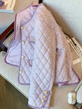 2023 Small Fragrance Lightweight Cotton Padded Jackets Women Autumn Vintage Quilted Coat Warm Praka Female Short