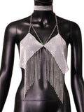 Fongt Type Sequins Slim Short Money Inside The Sling Type Anti-Light Black Small Vest