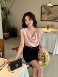 Fongt Price Does Not Return] Xiu Xixi 2025 Summer New T-Shirt Chindover T-Shirt Top Women 89329