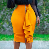 Fongt Women's Clothing 2025 Autumn New Fashion Bag Hip Sexy Zipper Large African Half-Body Skirt