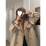 Fongt Wind Coat Women's Spring And Autumn Small 2025 New Thin Korean Version Of Loose Kiqi Popular