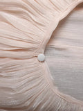 Long Sleeve Pleated Ruffle Mini Dress-Outfit