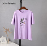 Gothic Graphic T Shirt Women 2021 Summer New Oversized Cotton Tees Casual Aesthetic Character Printed O Neck