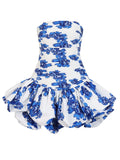 Fashion Temperament Dress Women 2025 Summer New Sexy Style Chest Print Design High Waist Short