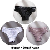 3PCS/Set Thongs Woman MeshTransparent G-String Women's Thong Comfortable Casual Female Low Waist Thong Intimate