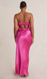 Satin Tube Maxi Dress-Outfit