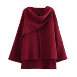 Fongt Cloak Style Long Sleeve Hair This Coat 2025 Spring And Autumn New B62406