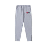 Rainbow Gradient Letter Tiger Head Printing Ins Trendy Sweater Trousers Jogging Suit-Outfit