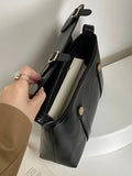 Faux Leather Messenger