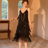 Fongt Wedding Bridesmaids Small Dress Through Sexy Nightclub Black Cane Tux Dress Dress Sling