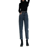Fongt 2024 New Loose And Skinny Harren Radish Dad Pants-Outfit