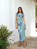 Fashion Print Holiday Style Two-Piece Skirt 2025 Spring And Summer