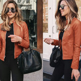 Women Coat Jackets PU Leather Keeps Warm Fashion Long Sleeve black blue Coat Thick Warm Female Jacket 2020 tops