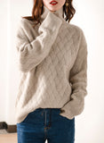 turtleneck cashmere sweater new style languid breeze