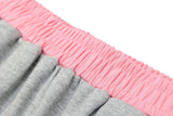 Striped Side Bow Sweatpants-Outfit