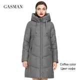 2022 New khaki fashion warm winter jacket Women long sleeve thick parka coat hooded Female waterproof down jackets