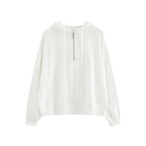 Style Waffle Hooded Sweater 2023 Early Spring New Style Loose Design Niche Jacket Women's Spring And