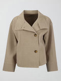 Fongt Autumn And Winter New Women's Small Casual Casual Collar Buckle Hairs Of The Short Coat Woman