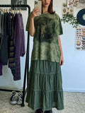 Tie Dye Grunge Fairy Print Tee-Outfit
