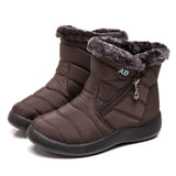 Boots Women's Boots Non-slip Women Winter Boots Fur Warm Ankle Boots For Women Down waterproof Booties Botas Mujer