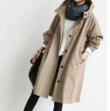 Autumn Windbreaker Mid-length Small Temperament Waist-controlled Women's Woolen