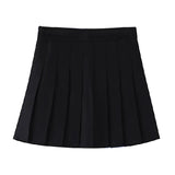 Fongt Pants Zip Button) Pleated Skirt JK Uniform Skirt Versatile Skirt Spring And Summer Short Skirt