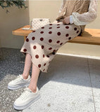 Polka Dot Midi Skirt-Outfit