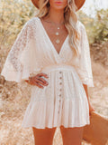 Ruffles Long Sleeves Mini