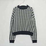 Knitted Sweater Women Pullover Chic Long Sleeve Casual Female Sweaters 2021 Autumn Winter New Vintage