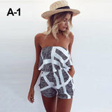 V-neck Off-neck Ruffled Striped Printed