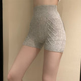 Fongt Knitted Safety Pants Women 2023 Spring And Autumn New Inner Warm Abdominal Hips Without Trace Bottom