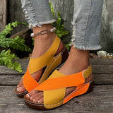 Fongt Sandals Women 2025 Summer New Pine Cake Thick Bottom With Skirt Casually Exposed Toe Beach