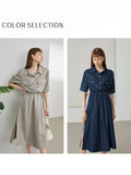 Office Lady Temperament Tooling Style Oversize Dress Women High Waist 2021 Summer New Niche Casual Split