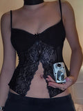 Sexy Cami Top with Bow Lace
