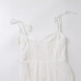 Spring Style Laminated Poplin Sling Dress At The Back 2673072-Outfit