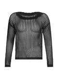Sexy Hollow Crochet Top with Long