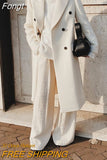 Blends Winter Coat For Women Lapel Double-Breasted Office Lady Long Jackets Windbreaker 2023 Casual Female Coats