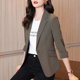 Fongt Small Suit Jacket 2025 New Female Spring And Summer Thin Korean Version Slimming Temperament Lady Suit