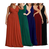 Fongt Multi-Colored Multi-Code Spring And Autumn Evening Dress Ebay Sleeveless Waist Long Skirt Hair