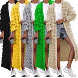 Fongt New Women's Wear Tassel Knitted Jacket-Outfit