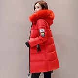 Cotton-Padded Jacket Women Coat New Winter Korean Version Slim Down Padded Jacket Women Long Plus Thick Cotton-Padded Jacket Women-Outfit