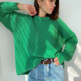 Loose Autumn Sweater Women 2020 New Korean Elegant Knitted Sweater Oversized Warm Female Pullovers Fashion Solid