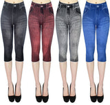 Denim Cropped Slim Fit Hip