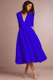 Fongt And Summer 2023 New Sexy Deep V Mid-Sleeve Dress Ebay Long-Term
