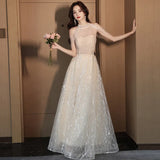 Engagement Evening Dress Woman 2025 New High-End Atmosphere Light Luxury Niche High-End High-End Wedding Temperament Banquet Host