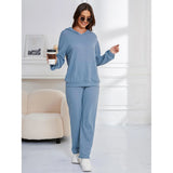 Fongt Casual Suit Women's Pajamas Wffgy Long Sleeves Two-Piece Home Suit-Outfit