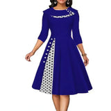 Retro Printing Dot Cinched Swing