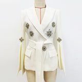 Fongt New Star Fashion Heavy Industry Nails Studded Belt Suit Jacket Jacket